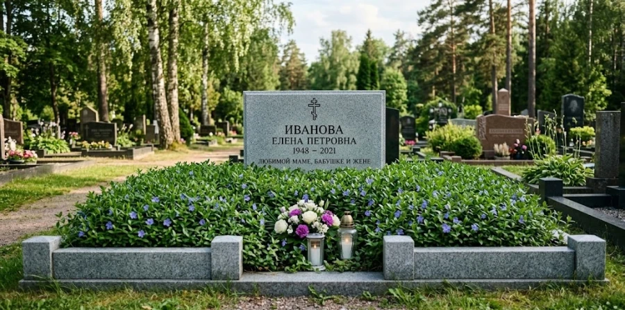 barvinok-na-mogile-ozelenenie